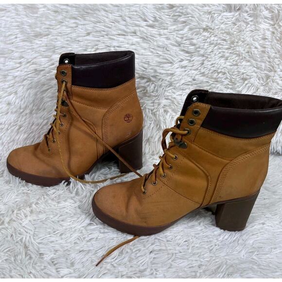 Timberland Women's Size 8.5 Camdale Field High Hell Boot Lace Up Brown A1KD3 - Picture 2 of 14
